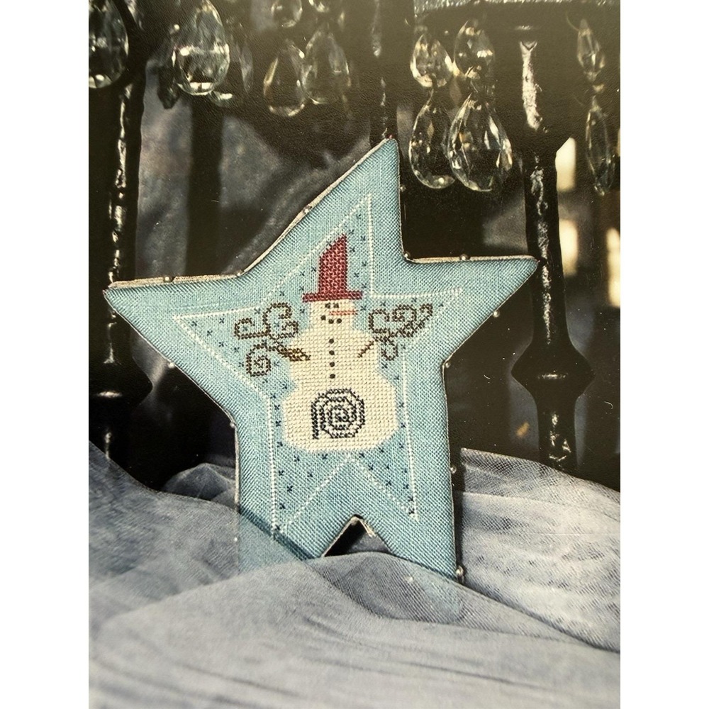 OOP Ewe & Eye & Friends Star Bright Snowman Cross Stitch Limited Print 2001